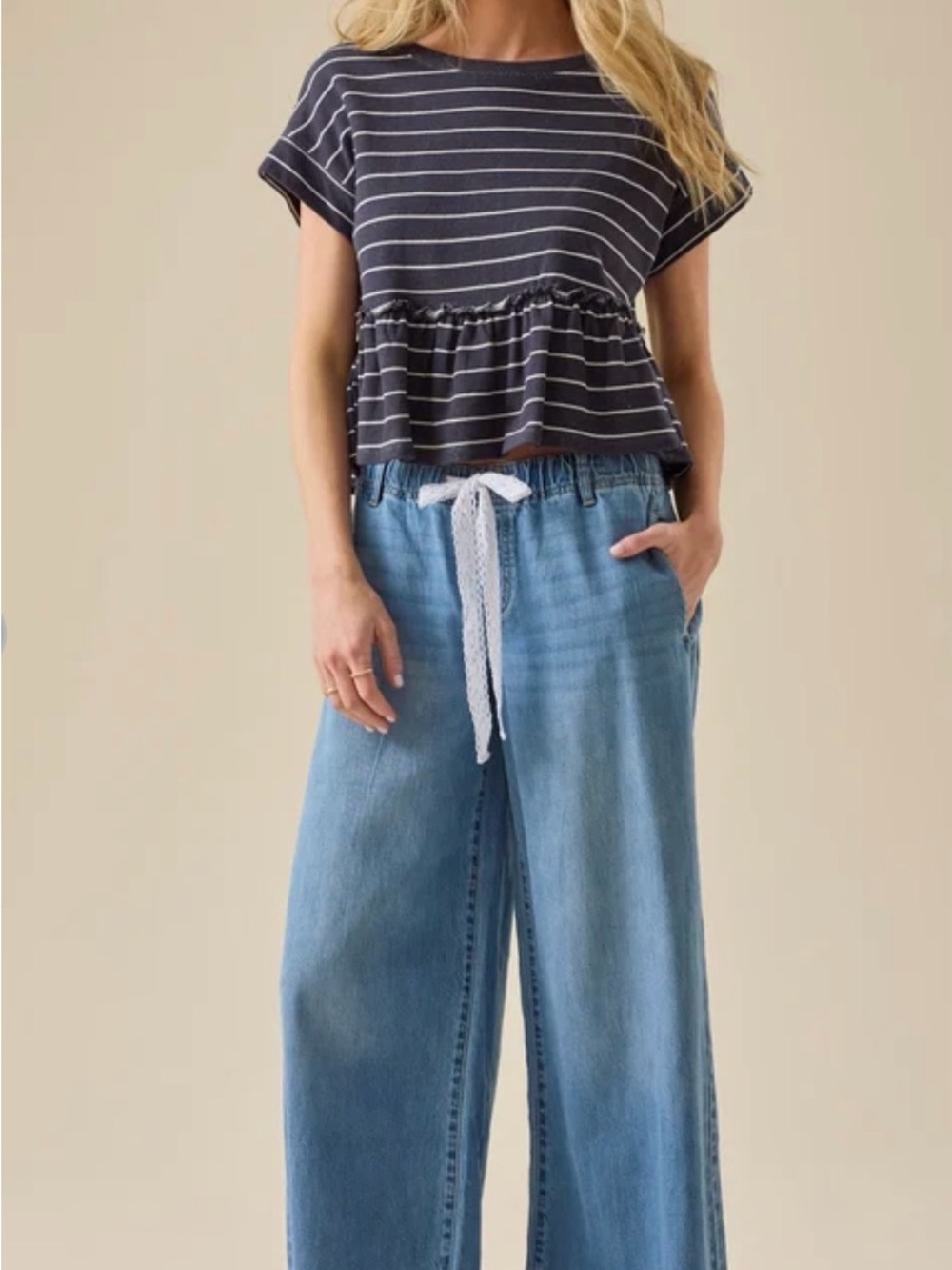 Altar'd State Tess Denim Pant